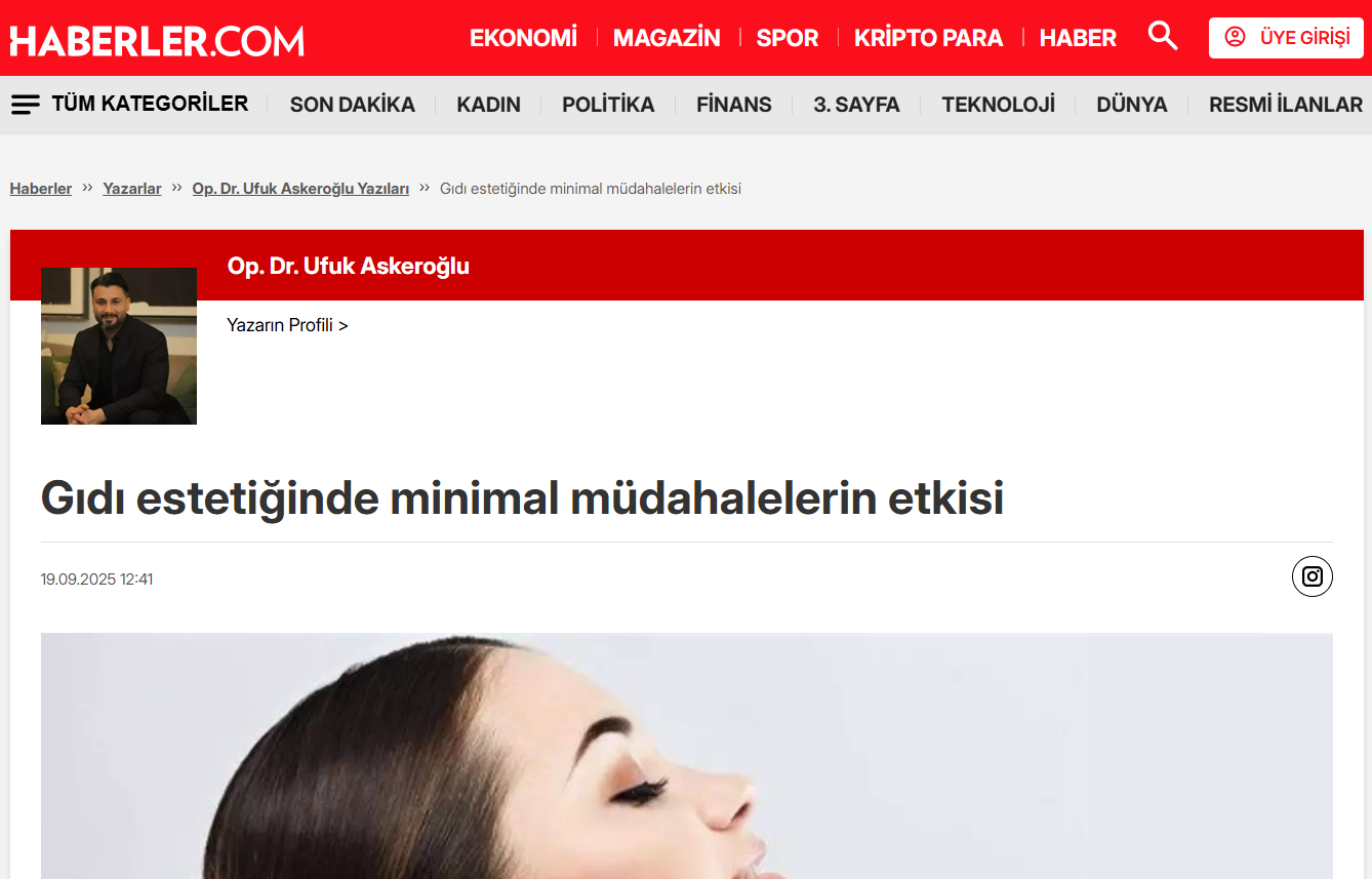 Gıdı estetiğinde minimal müdahalelerin etkisi