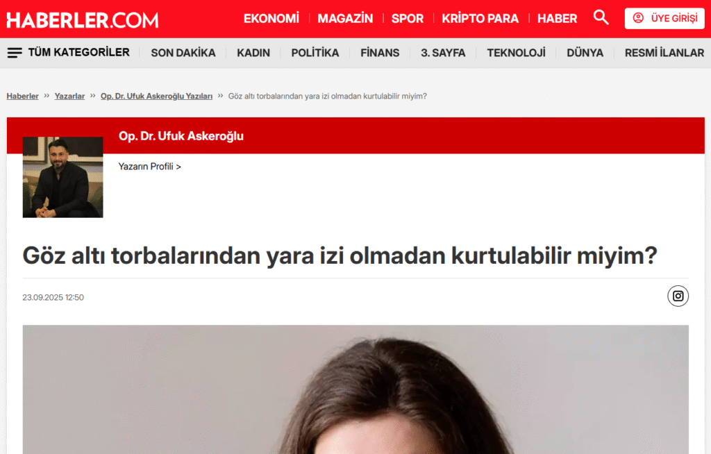 Göz altı torbalarından yara izi olmadan kurtulabilir miyim?