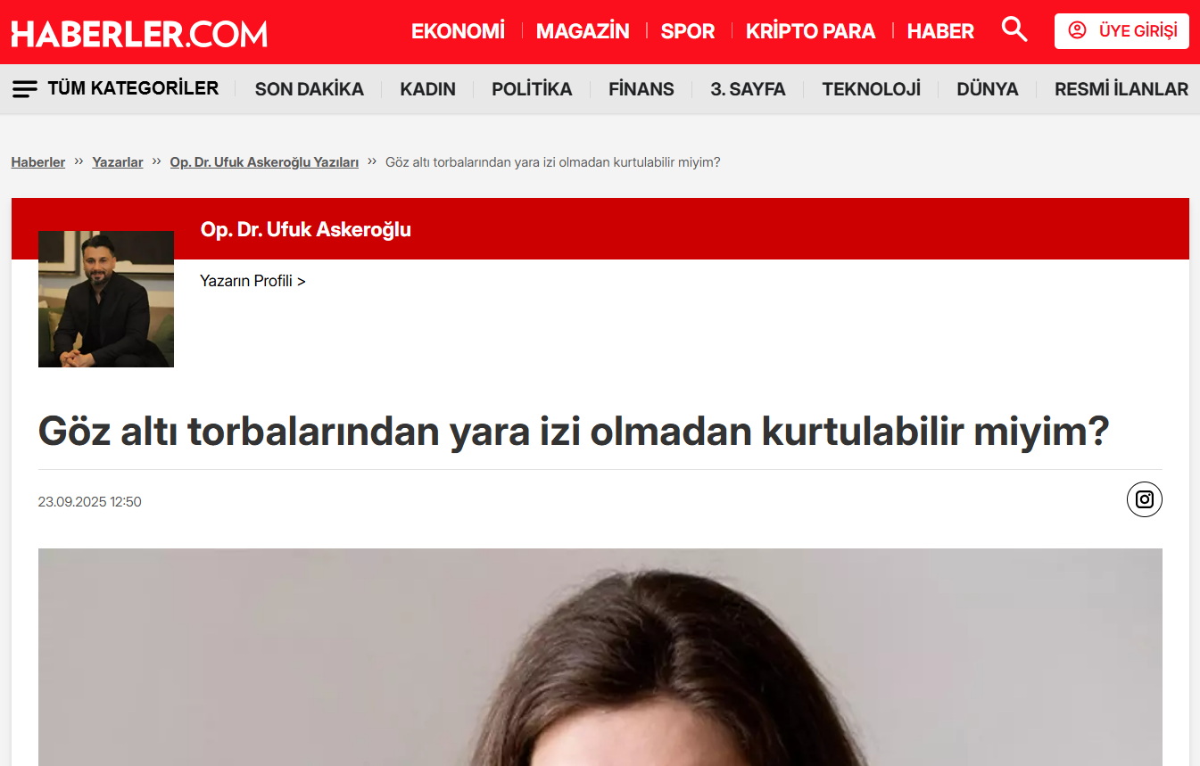 Göz altı torbalarından yara izi olmadan kurtulabilir miyim?